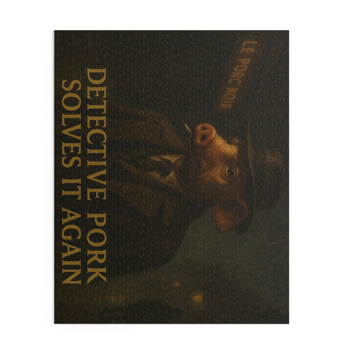 Detective John Pork Puzzle - 120/252/500-Piece Mystery Jigsaw