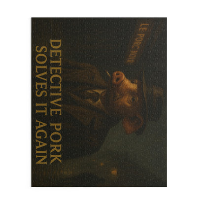 Detective John Pork Puzzle - 120/252/500-Piece Mystery Jigsaw