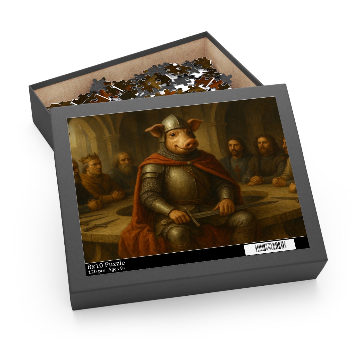 sir John Pork at the round table   (120, 252, 500-Piece)