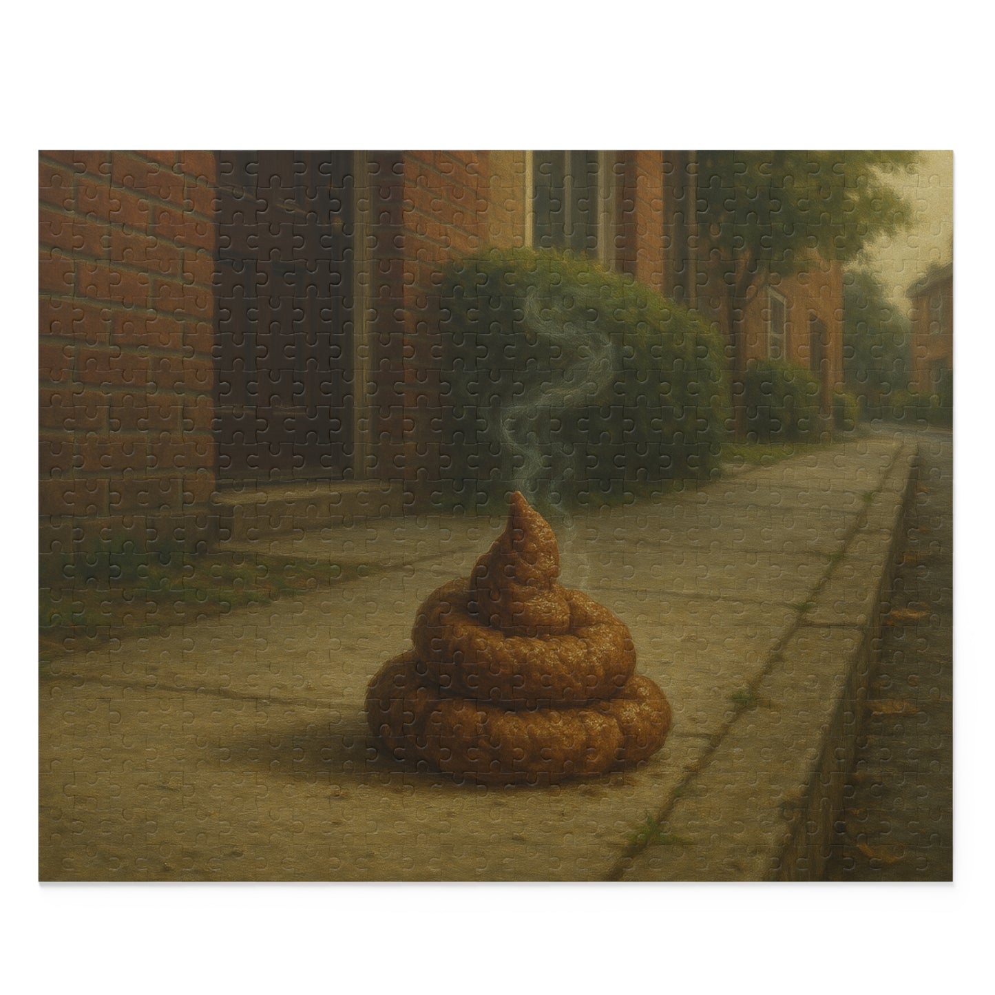 The Legendary Sidewalk Relic — Hyperreal Urban Poop Puzzle (120/252/500-Piece)