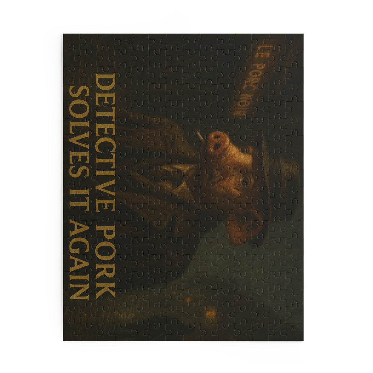 Detective John Pork Puzzle - 120/252/500-Piece Mystery Jigsaw