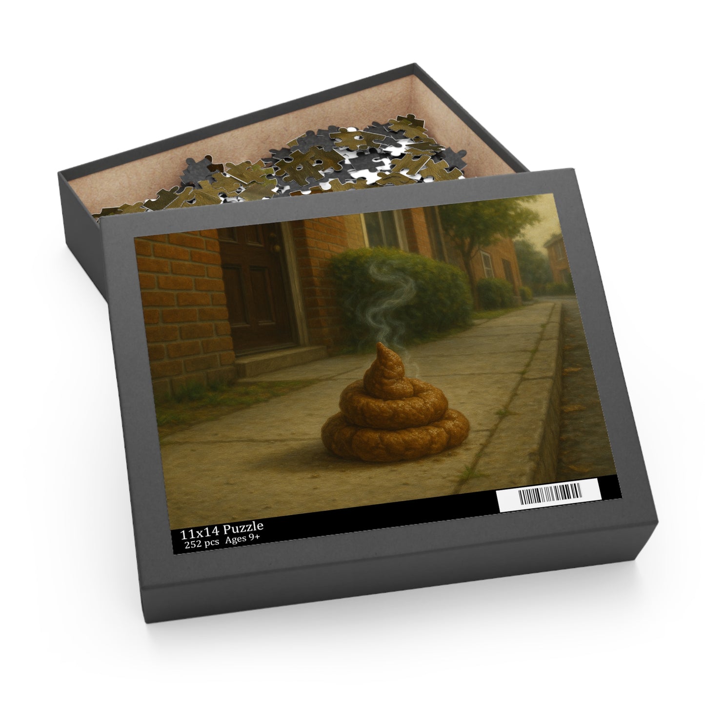 The Legendary Sidewalk Relic — Hyperreal Urban Poop Puzzle (120/252/500-Piece)