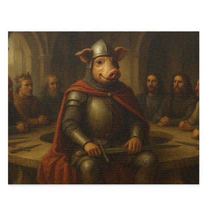 sir John Pork at the round table   (120, 252, 500-Piece)