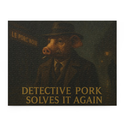 Detective John Pork Puzzle - 120/252/500-Piece Mystery Jigsaw