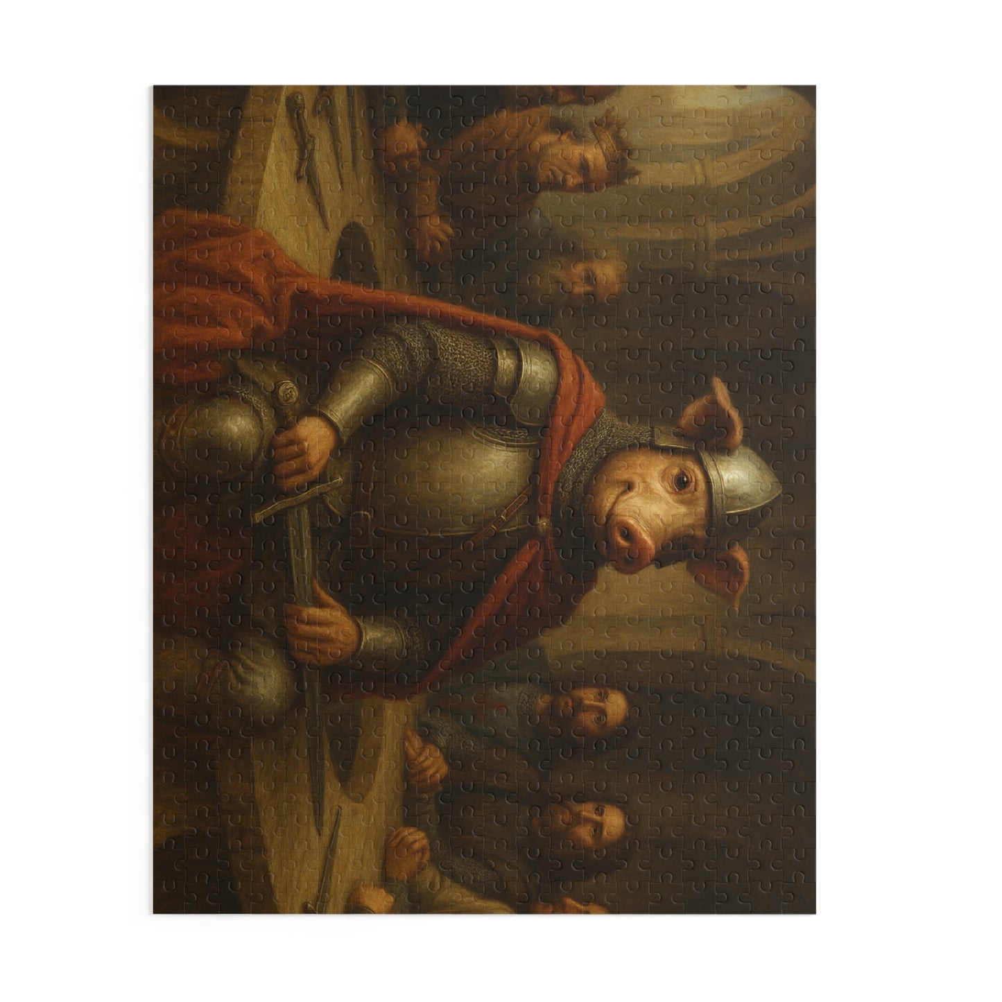 sir John Pork at the round table   (120, 252, 500-Piece)