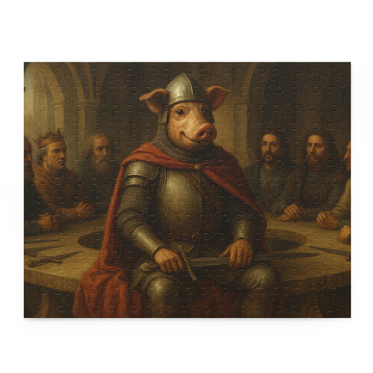 sir John Pork at the round table   (120, 252, 500-Piece)