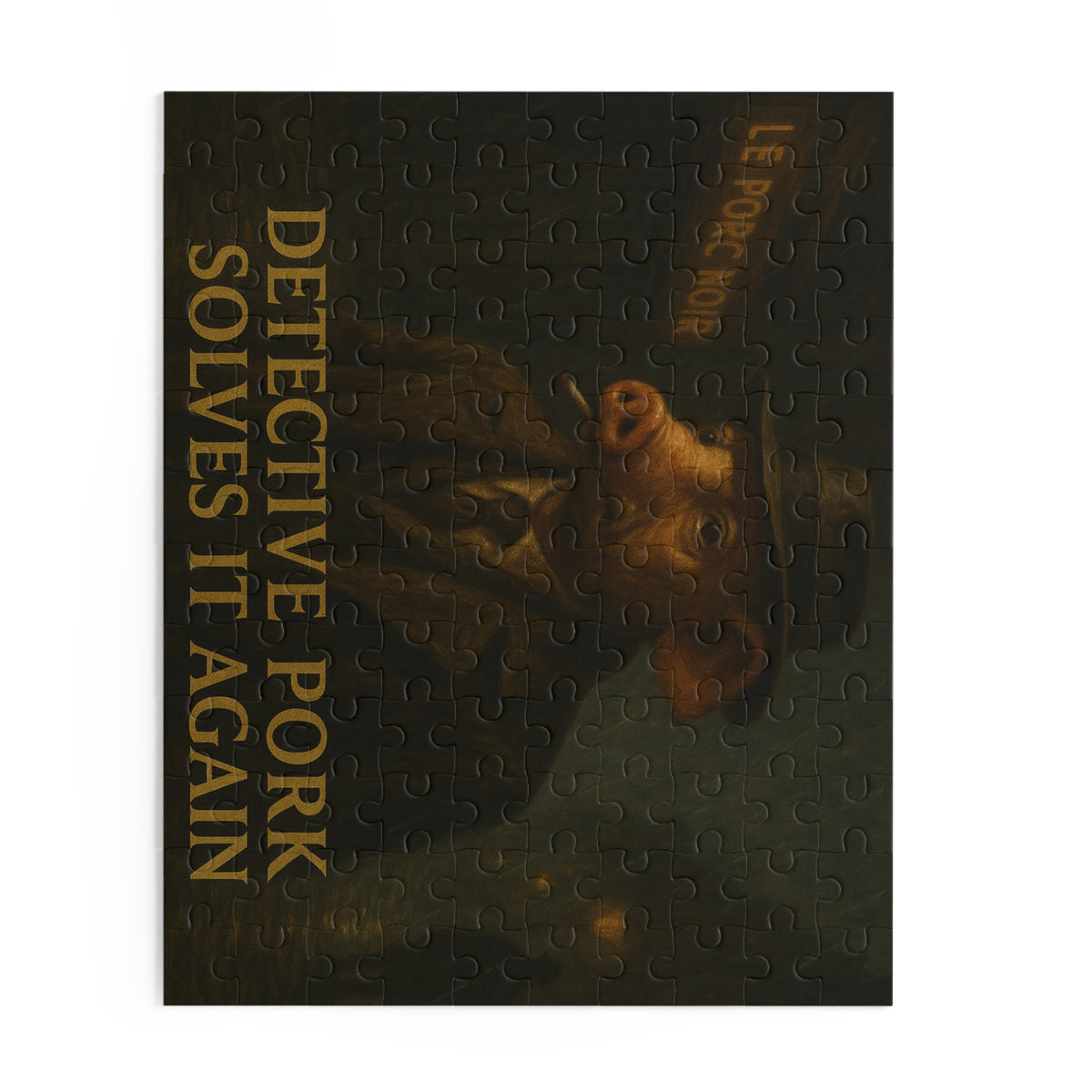 Detective John Pork Puzzle - 120/252/500-Piece Mystery Jigsaw