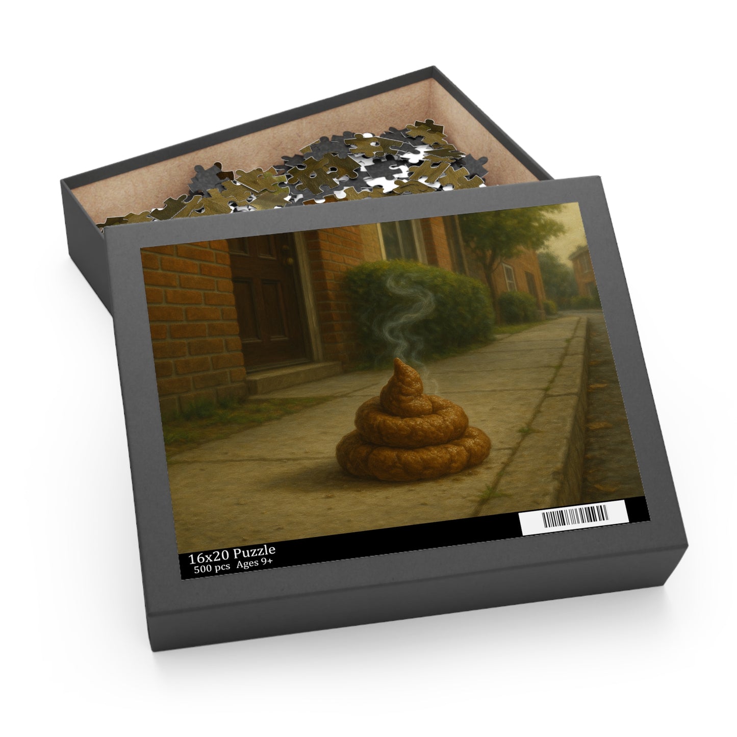 The Legendary Sidewalk Relic — Hyperreal Urban Poop Puzzle (120/252/500-Piece)