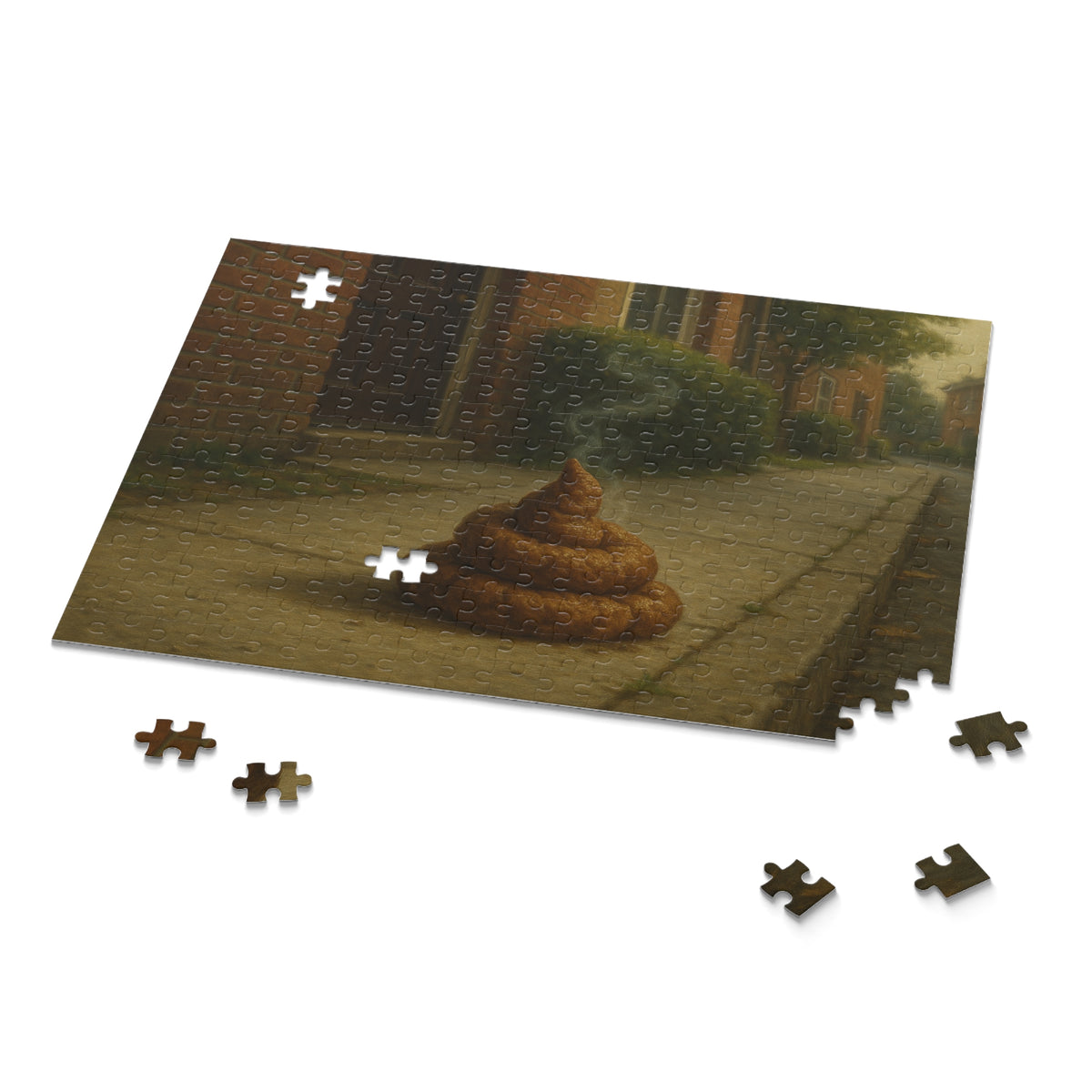 The Legendary Sidewalk Relic — Hyperreal Urban Poop Puzzle (120/252/500-Piece)