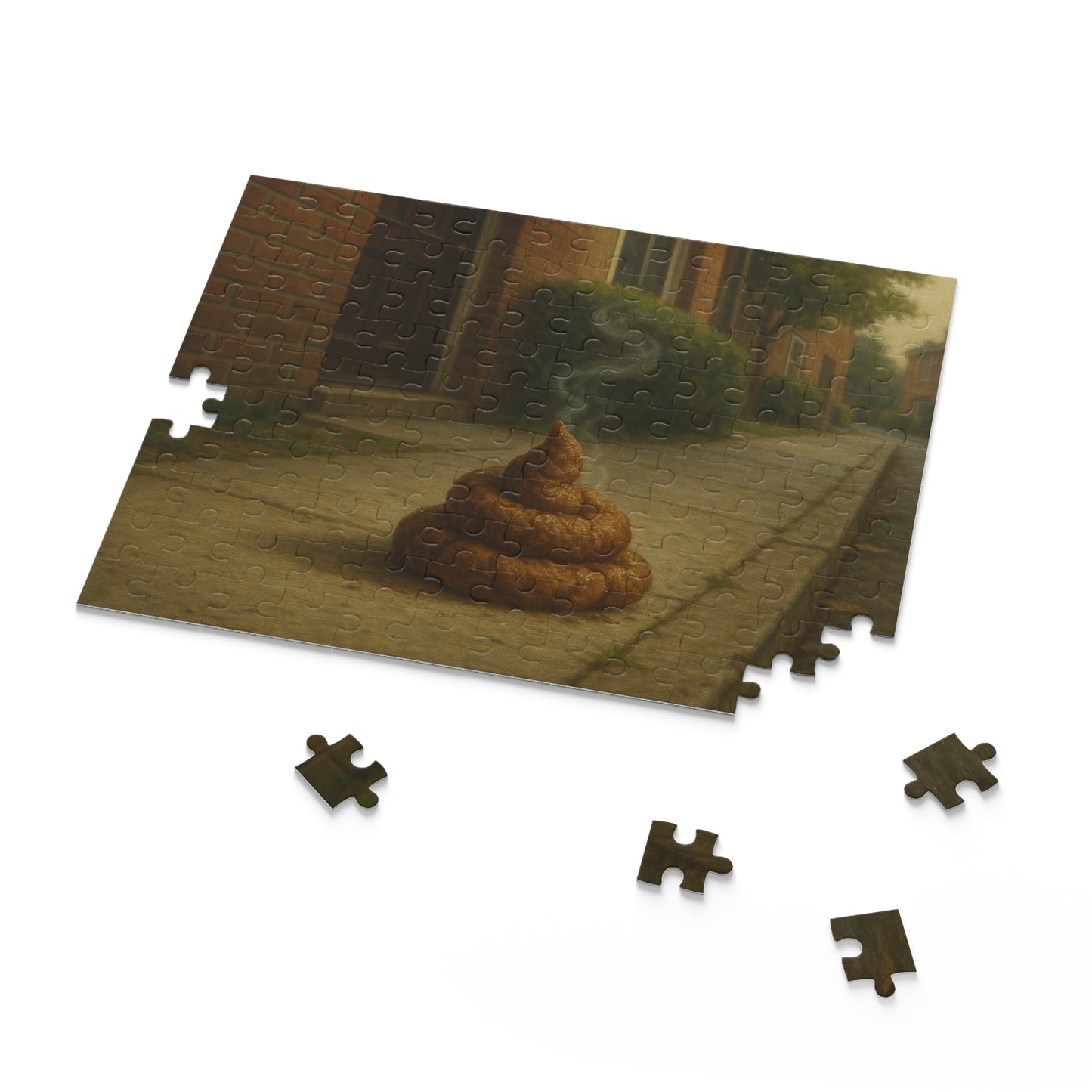 The Legendary Sidewalk Relic — Hyperreal Urban Poop Puzzle (120/252/500-Piece)