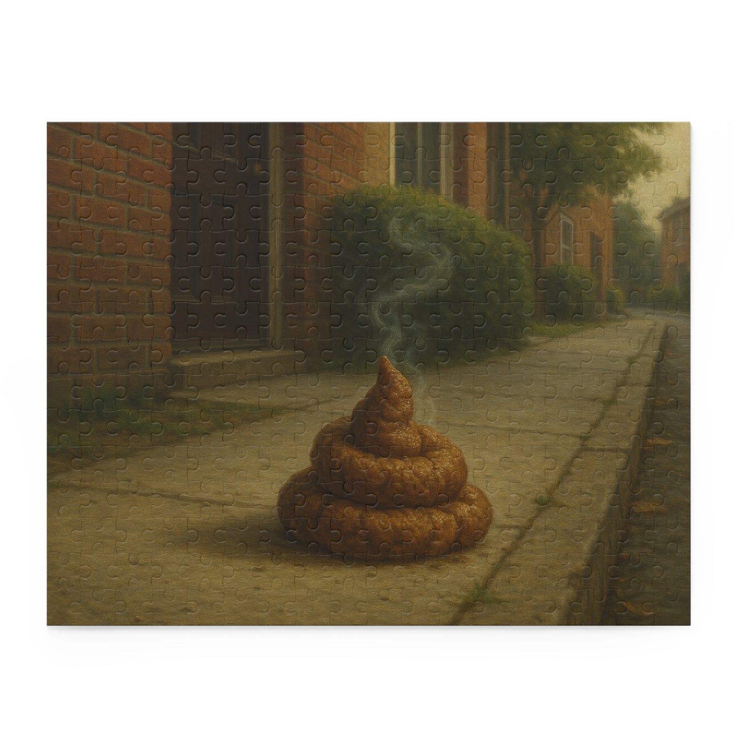 The Legendary Sidewalk Relic — Hyperreal Urban Poop Puzzle (120/252/500-Piece)