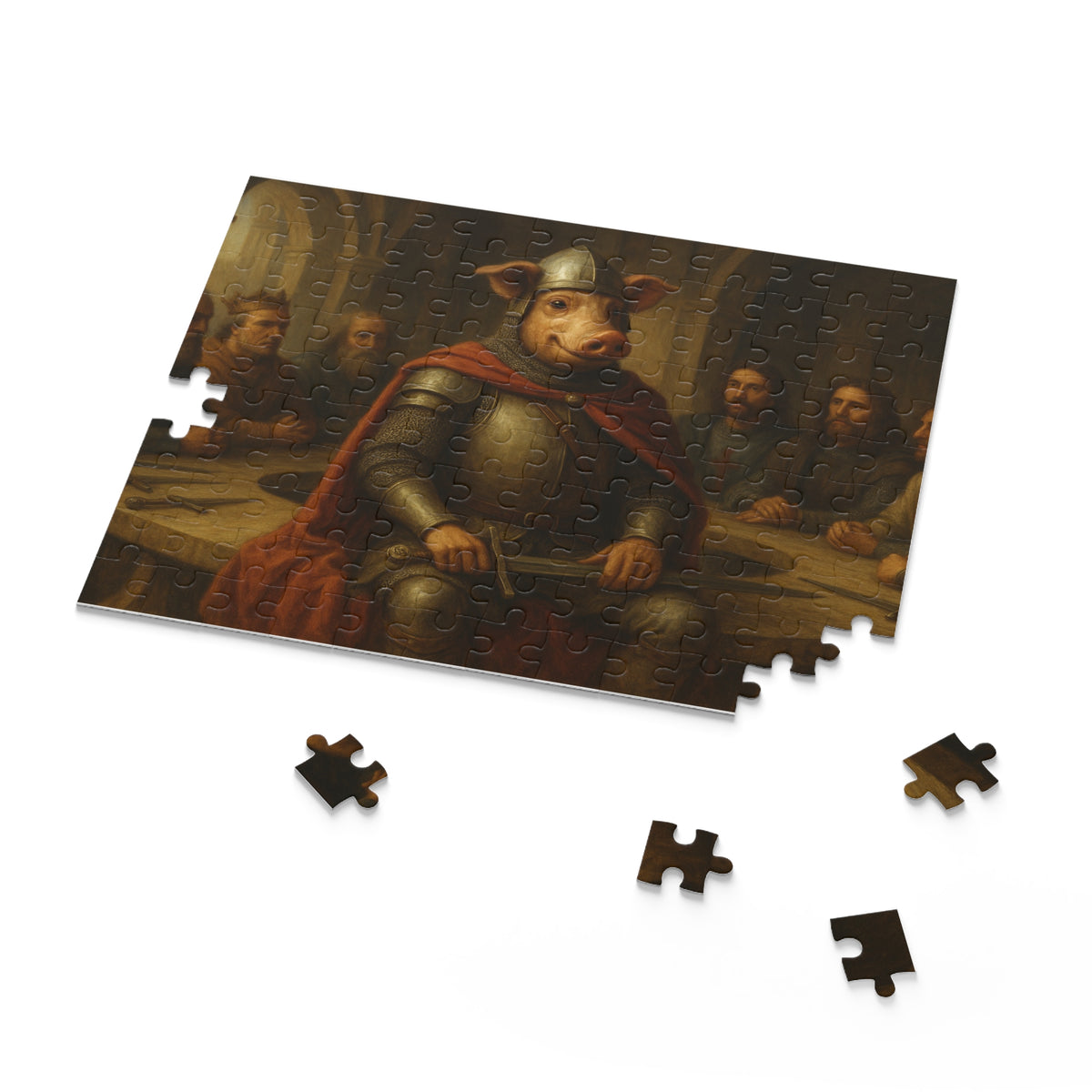 sir John Pork at the round table   (120, 252, 500-Piece)